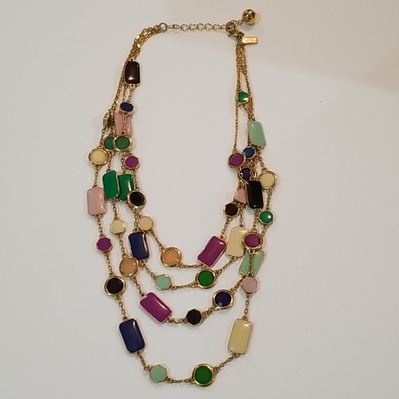 Kate Spade multi pop palette necklace